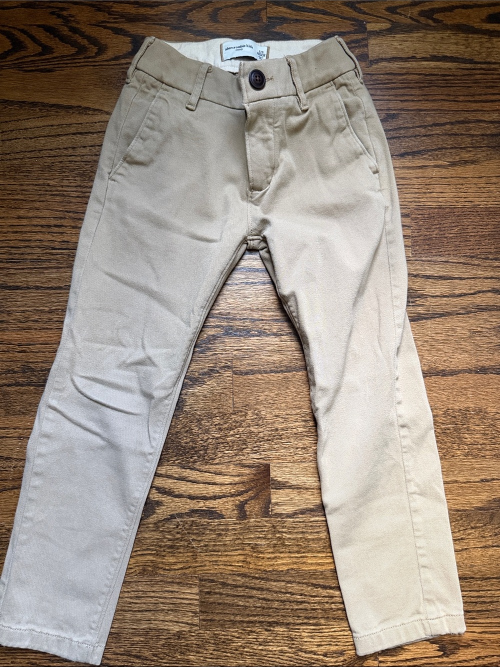 abercrombie kids Tan Slim Chinos